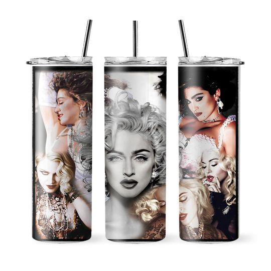 Discover Madonna Tumbler with Lid and Straw
