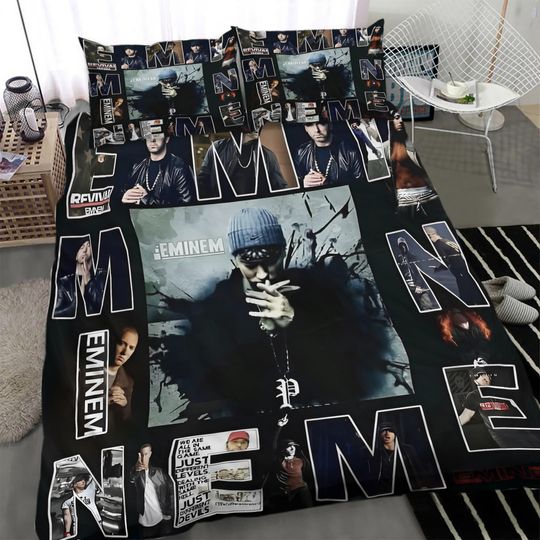 Discover Eminem hip-hop singer Bedding sets, Gifts for Fan