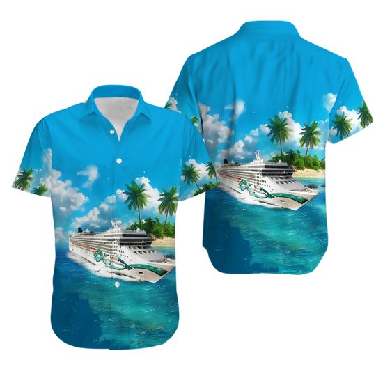 Discover Norwegian Cruise Line Norwegian Jade Cruise Ship Hawaiian Shirt