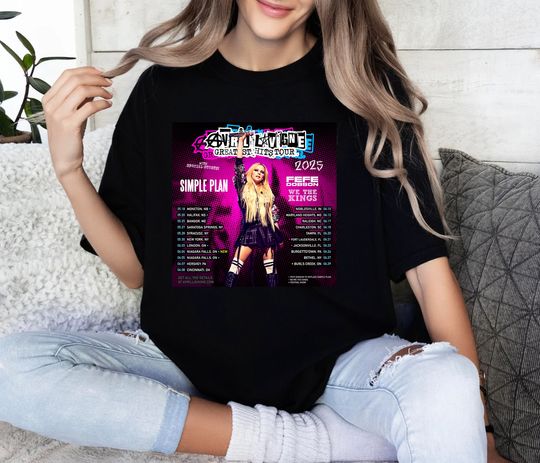 Discover Avril Lavigne Tour 2025 Collection Gift For Fans T-shirt