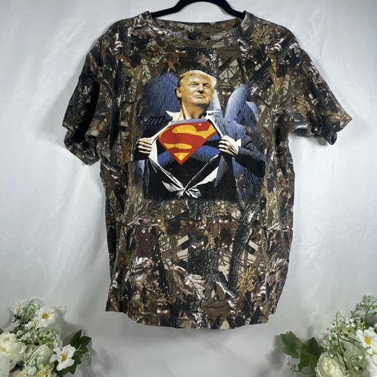 Discover Super Man Trump Camo 3D T-Shirt
