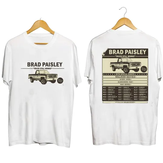 Discover 2025 Brad Paisley Truck Still Works World Tour Shirt