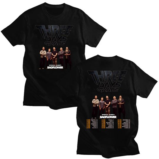 Discover Three Days Grace Tour 2025 T-shirts Three Days Grace Gift for Fans  ar