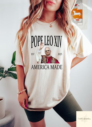 Discover Pope Leo XIV America Made Shirt, Pope Chicago T-shirt, Pope Robert