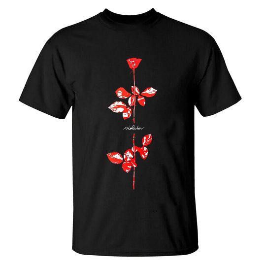 Discover 2025 Summer Black Depeche Maniche Lunghe Spirit Mode T Shirt