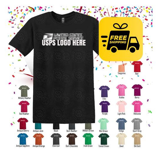 Discover Postal Service  T-shirt  Rural Carrier, Postal Worker, Post Office T-shirt White logo Heavy Cotton 36 Colors!
