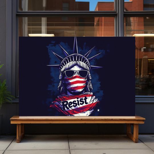 Discover Statue of Liberty Resist Yard Sign