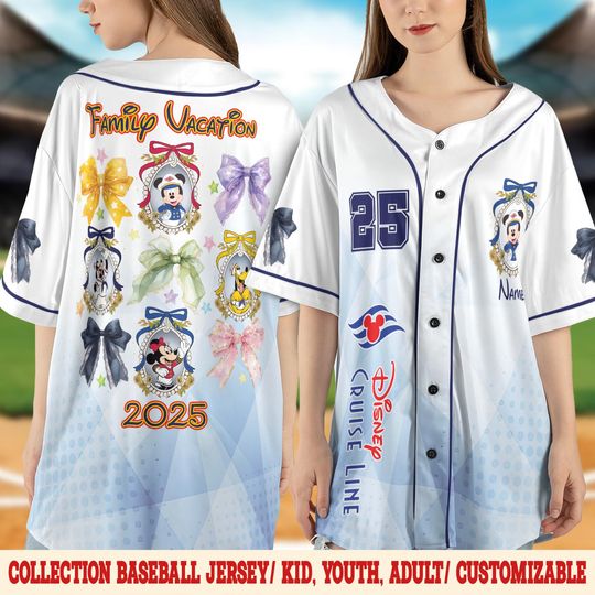 Discover Custom Disneyyy Cruise Line Baseball Jersey