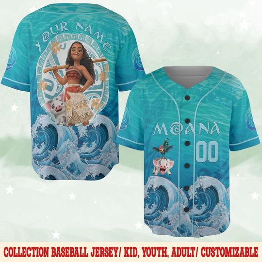 Discover Personalized Disneyyy moanaa Baseball Jersey
