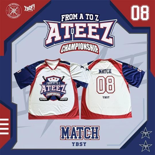 Discover ATEEZ Championship Jersey 2025 T-Shirt Men New Summer Women Tee
