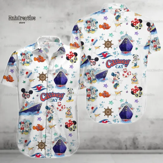 Discover Disneyyy Steamboat Button Shirt Mickeyy Cruise Hawaiian Shirt Vacation Shirt
