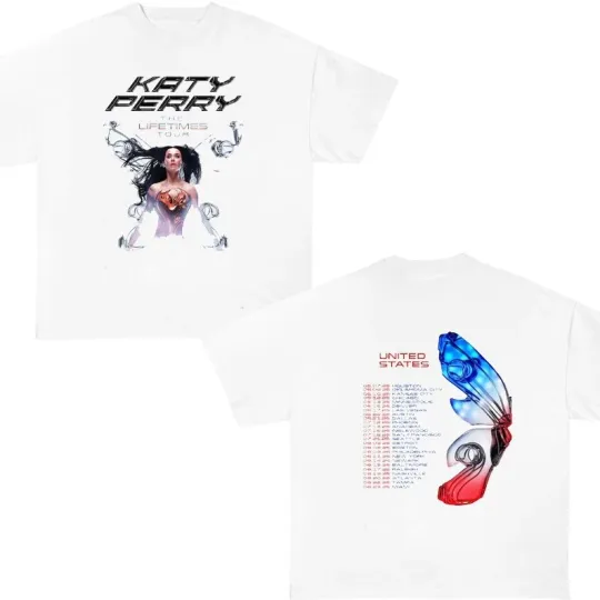 Discover 2025 Katy Perry The Lifetime Tour Shirt