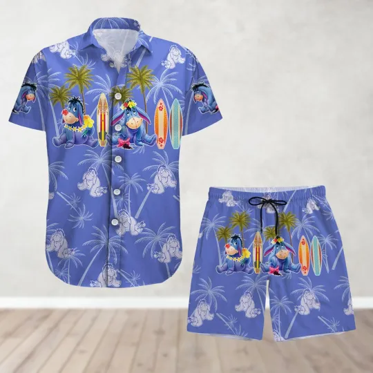 Discover Eeyoree Button Shirt And Winniee the Poohh Beach Button Down Shirt for Fans