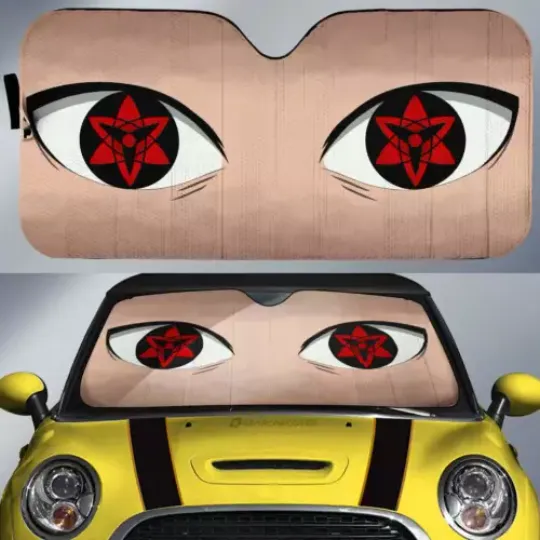 Discover Anime Japan Eye Car Sunshade Custom Car Accessories