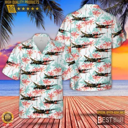 Discover Martinair Boeing 747 400bcf Hawaiian Shirt