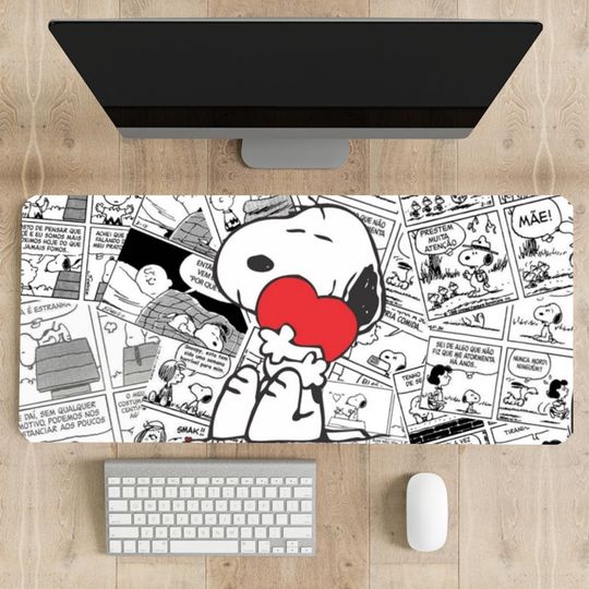 Discover Snoopy Comic Desk Mat, Computer Accessories Gifts