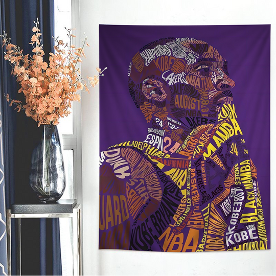 Discover Great Football Star K-Kobe B-Bryant DIY Wall Tapestry