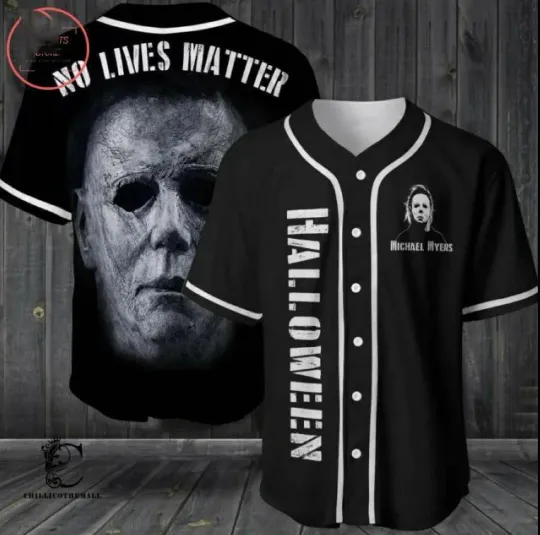 Discover Michael Myers Baseball Jersey – Horror Icon Shirt for Halloween Fans