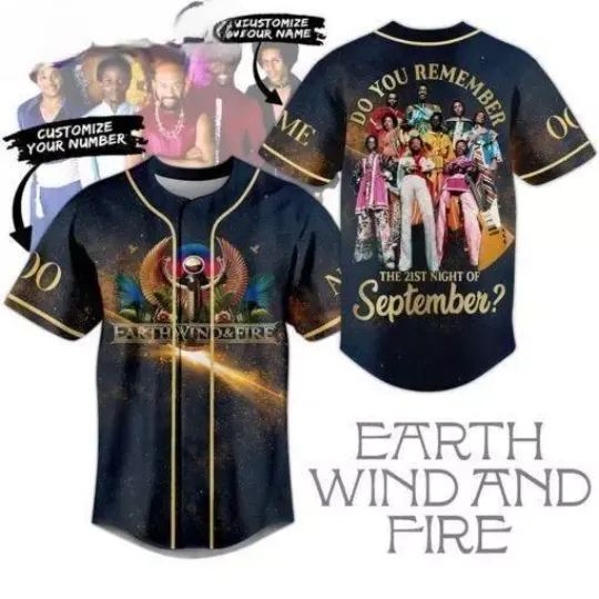 Discover Earth Wind And Fire Do You Remember Customized Baseball Jersey