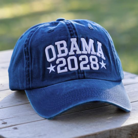 Discover Obama 2028 Embroidered  Michelle Obama 2028 Embroidered Baseball Cap,