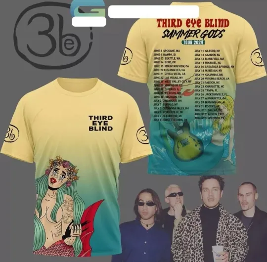 Discover Third Eye Blind Summer Gods Tour 3D TShirt