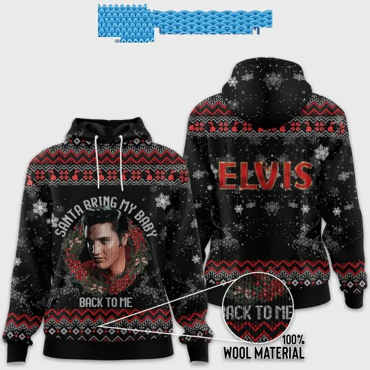 Discover Elvis Presley Santa Bring My Baby Back To Me Christmas Hoodie