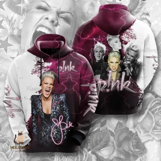 Discover Pink Singer Hoodie Pink Pink