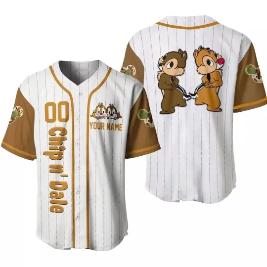Discover Chipp and Dalee Lover 3D Printed Baseball Jersey - Birthday Gift or Christmas Gift for Fans