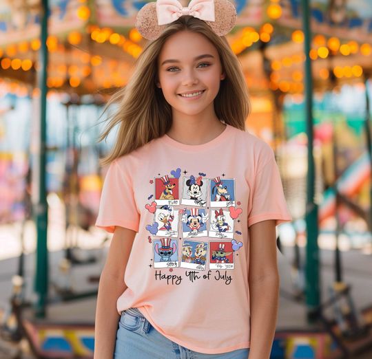 Discover Happy 4th of July Mickeyy and Friends Shirt, Disneyyy American Patriotic Shirt