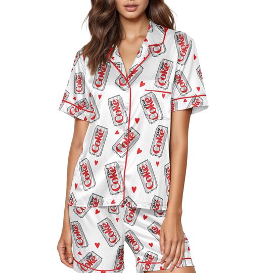 Discover Diet Coke Drink Coquette Pajamas Set