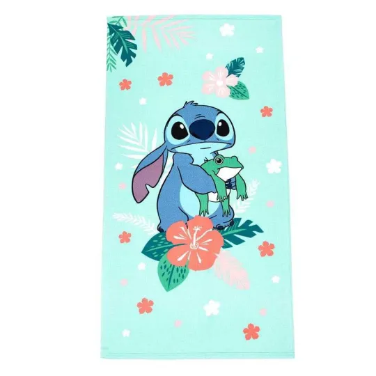 Discover Towel - Disneyyy - Stitchh - Tropical w/Frog Beach