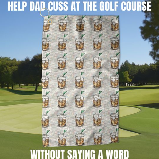 Discover Funny Subtle F Trump Golf Towel, Anti Trump Gift for Golfer, Cuss Golfing Towel