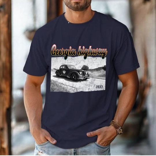 Discover Georgia Highway 1937 T-Shirt, Retro Graphic Tee for Road Trip Lovers, Georgia Shirt