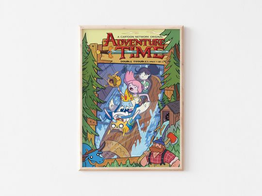 Discover Finn the Human and Jake the Dog Art Print, Birthday Gift Ideas