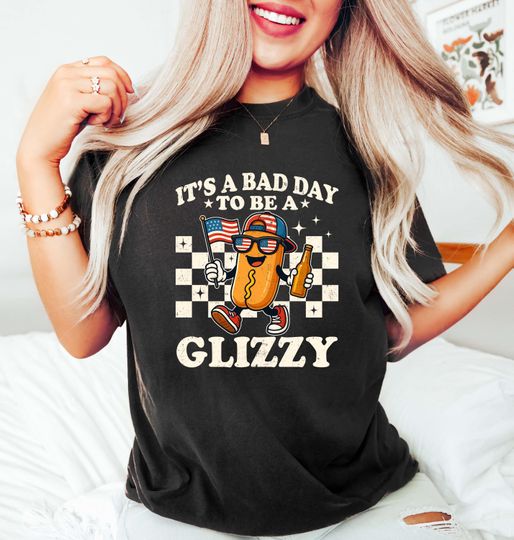 Discover It's A Bad Day To Be A Glizzy Shirt, Funny 4th of July Shirt