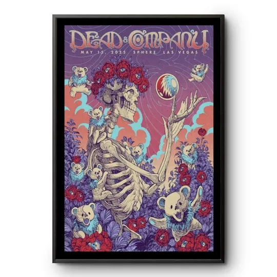 Discover Dead & Company Sphere Las Vegas, NV May 15 2025 Tour Poster