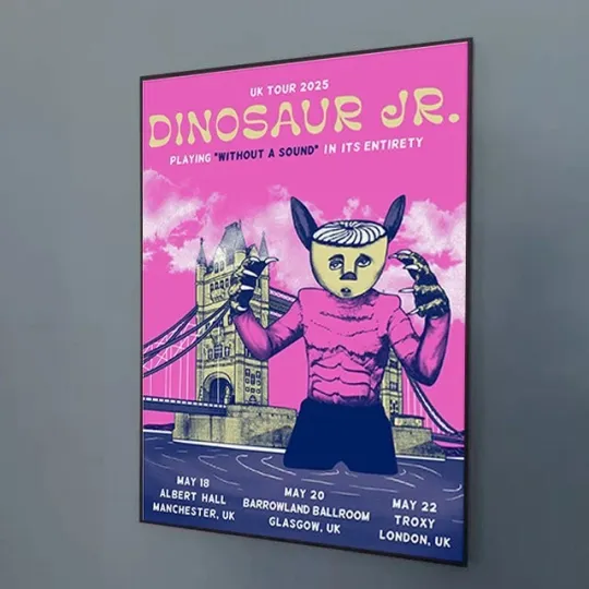 Discover Dinosaur JR Playing Without A Sound In Its Entirety UK Tour 2025 Poster