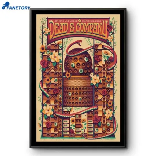Discover Dead & Company Sphere Las Vegas Nv Mar 22 2025 Tour Poster