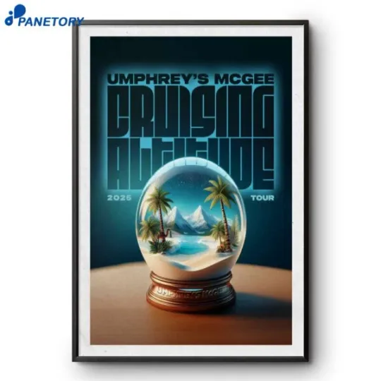 Discover Umphrey’s Mcgee Cruising Altitude 2025 Tour Poster, Home Wall Decor