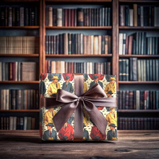 Discover 1940s Vintage Fashion Wrapping Paper, Holiday Gifts, Birthday Gifts
