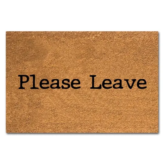 Discover Funny Coir Doormat Please Leave Front Door Mat Entryway Outdoor Mat