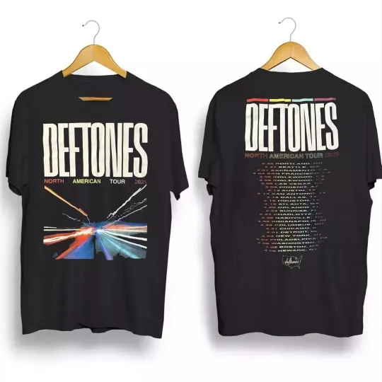 Discover NEW!!! Deftone 2025 North American Tour Black T-Shirt S to 3XL fan gift