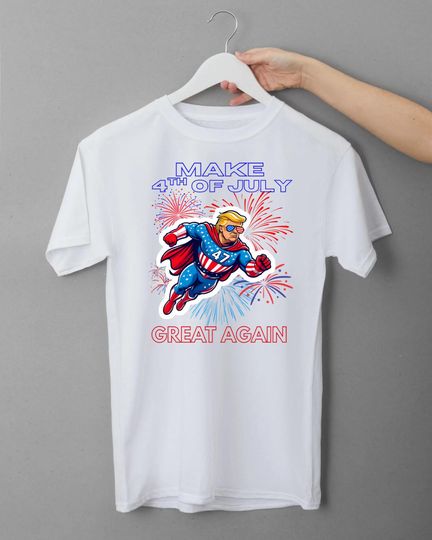 Discover Make 4th of July Great Again | Trump Shirt | 4th of July Trump | Funny Republican Shirt | Trump 2024 | 4th of July | Funny 4th of July Shirt