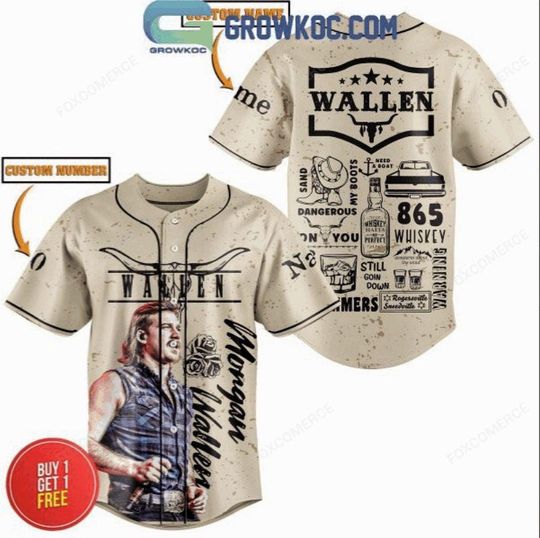 Discover Wallen Western 7 Summers 865 Whiskey Personalized Baseball Jersey