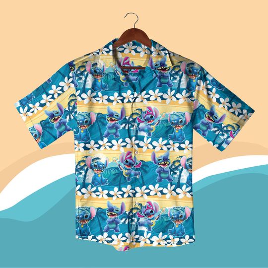 Discover Disneyyy Stitchh Hawaiian Summer Vacation Shirt, Stitchh Lilo Button Up
