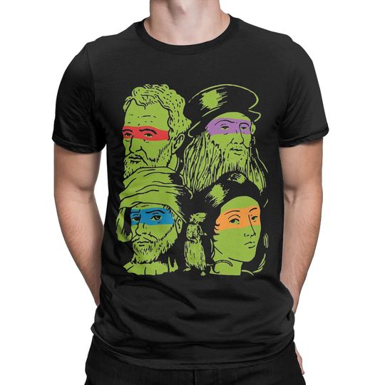 Discover Science Turtles Men T Shirt Mutant Ninja Renaissance Funny Tees
