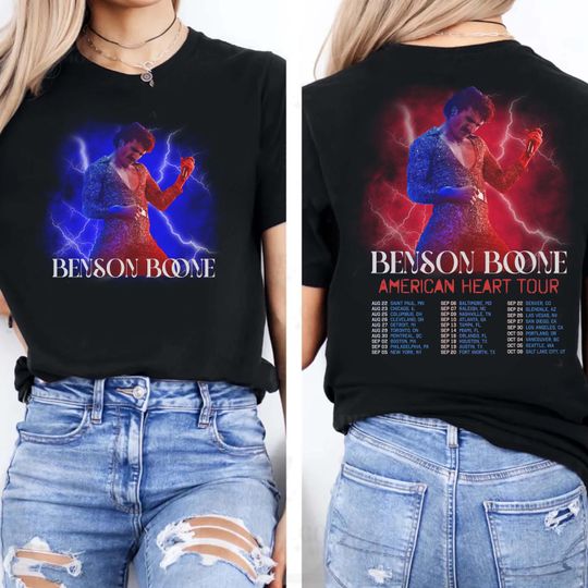Discover Benson Boone American Heart Tour Shirt,Benson Boone