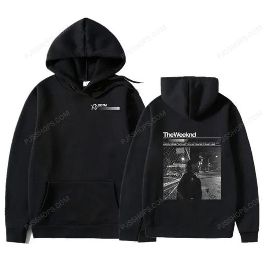 Discover Singer Weeknds Graphic Cotton Hooded Pullover Hoodies Men Women Hip Hop Printed Hoodie
