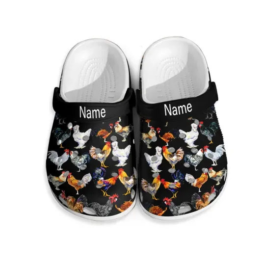 Discover Chicken Personalized Clogs Shoes With Chicken Breeds Unisex's