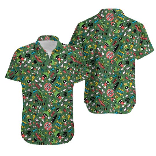 Discover MARVIN THE MARTIAN LOONEY TUNES HAWAIIAN SHIRT